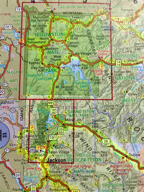 A Hysterical Map Of Yellowstone Park And The Jackson Hole Slightly ...