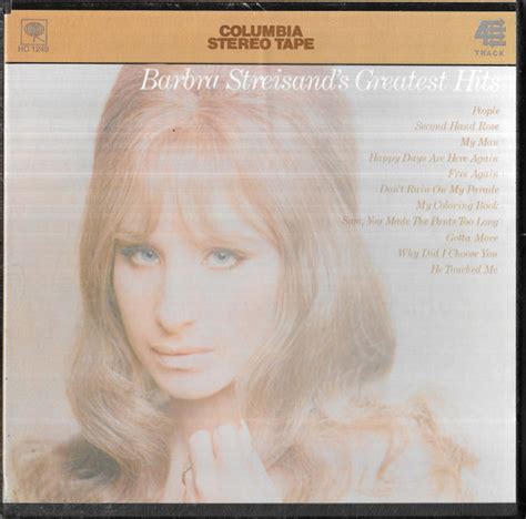 Barbra Streisand - Barbra Streisand's Greatest Hits (1970, Reel-To-Reel ...