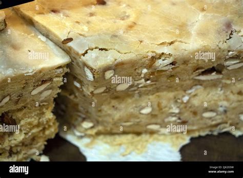 french nougat soft montelimar provence of france sweet Stock Photo - Alamy