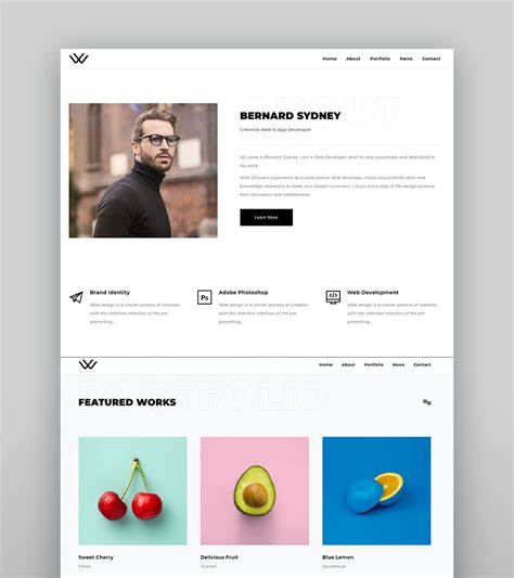 Free Portfolio Templates Html