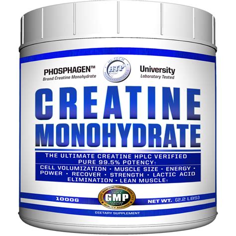 Hi-Tech Pharmaceuticals Phosphagen Creatine Monohydrate Powder - 400 g ...