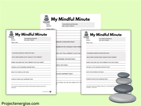 FREE Printable Mindfulness Journal Template