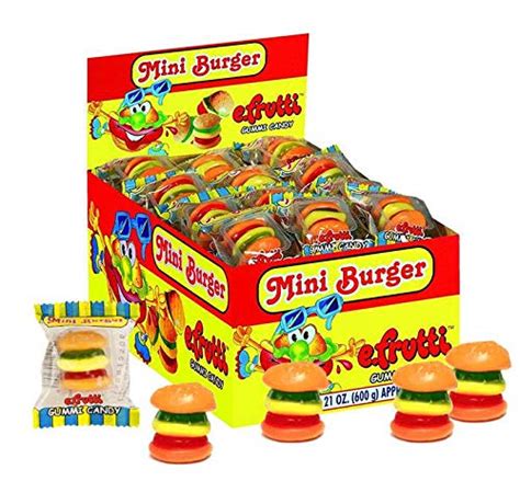 Gummi Mini Burger (Gummi Mini Cheeseburger) Wrapped 60ct