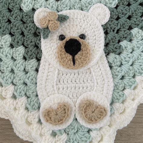 Crochet Baby Blanket - Baby Blanket - Handmade Baby Blanket - Baby Bear Blanket - Crocheted Baby ...