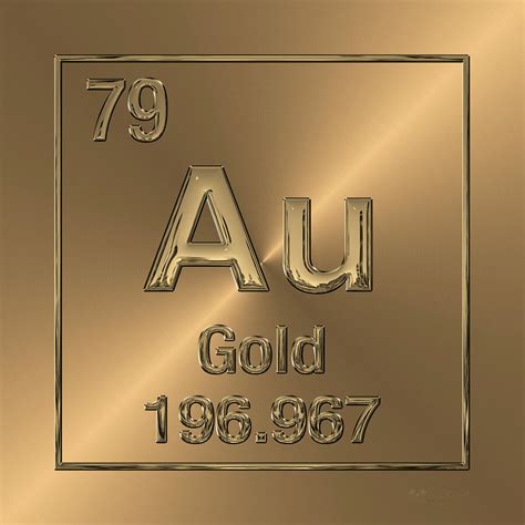 Gold Element Symbol