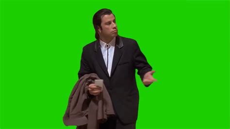 John Travolta Meme Green Screen | Ultra Key / Chroma Key footage of ...