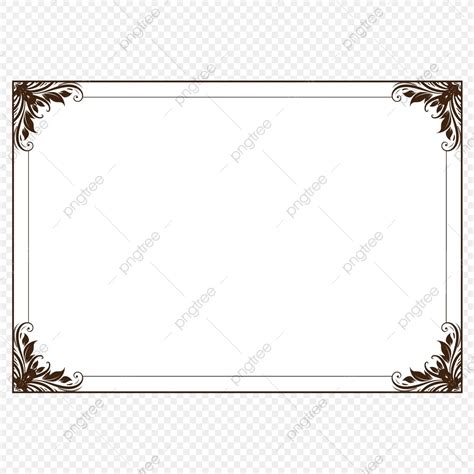 Free Download Vector Hd Images, A4 Size Frame Border For Free Download ...