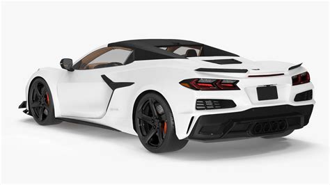 White Chevy Corvette Z06 2023 Cabriolet 3D model - TurboSquid 2101480