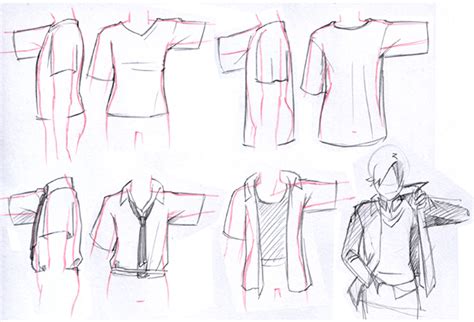 Shirt Drawing Reference and Sketches for Artists