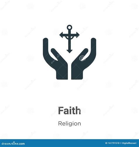 Faith Vector Icon on White Background. Flat Vector Faith Icon Symbol Sign from Modern Religion ...