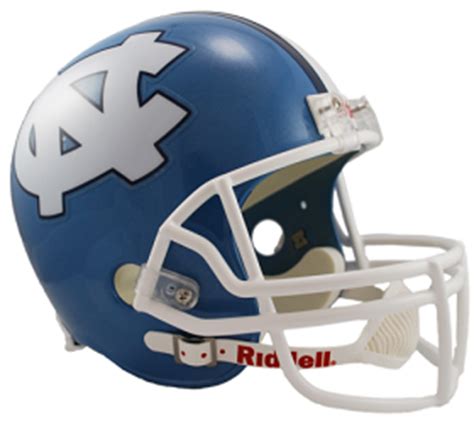 University of North Carolina Tar Heels Football Helmets