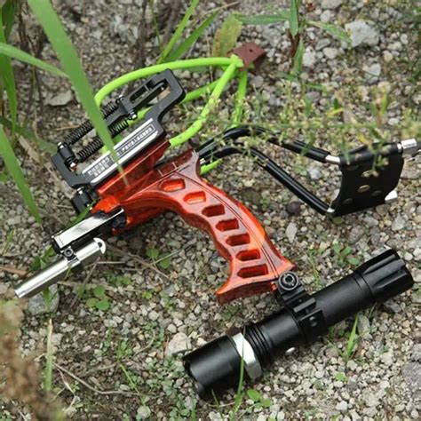 Professional Stainless Steel Hunting Slingshot with Steel Balls and accessories Fishing ...