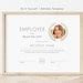 Photo Employee of the Month, Editable Employee Appreciation Award Minimalist Employee ...