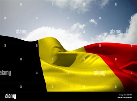 Belgium flag waving Stock Photo - Alamy