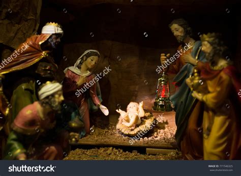 Birth Jesus Nativity Scene Stock Photo 771546325 | Shutterstock