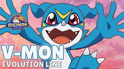 V-mon (Veemon) Evolution Line - YouTube