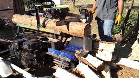 homemade firewood processor | Firewood processor, Firewood, Outdoor wood