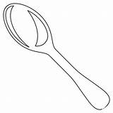 Spoon coloring page  ColouringPages sketch template