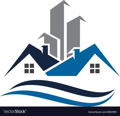 Real Estate property Logo Template Royalty Free Vector Image - VectorStock