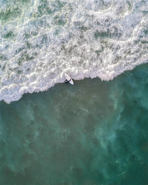 Free Photo | Beautiful aerial shot of ocean waves right from above in bird's eye view - perfect ...