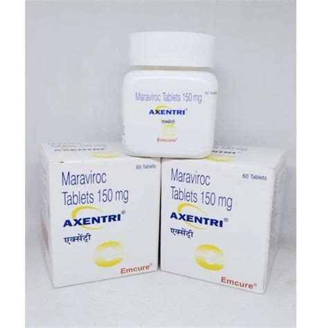 Maraviroc 150 Mg Tablet at Rs 8500/bottle in Nagpur | ID: 25689485455