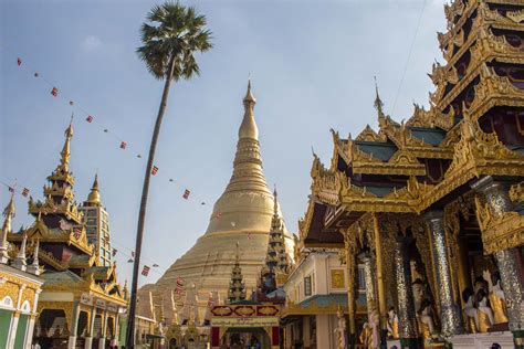 The Shwedagon Pagoda in Yangon, Myanmar (Burma)