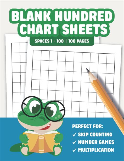 Blank Hundred Chart Sheets | Numbers 1 to 100 Worksheets: Practice ...