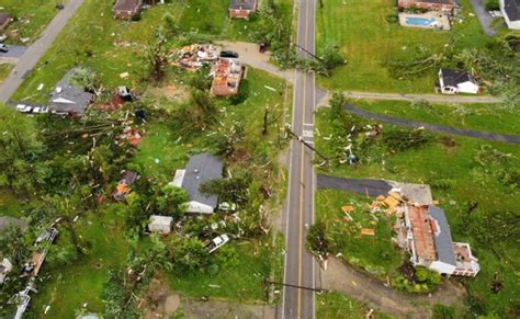 PHOTO Tornado Damage In Goshen Ohio Is Unreal With Houses Leveled All The Way Down To The Slabs