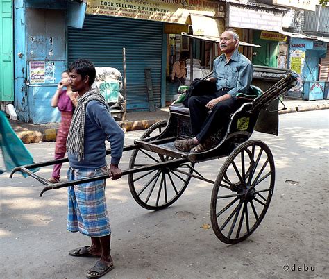 Kolkata # 12 Hand-pulled Rickshaw(Kolkata) by debu | ePHOTOzine