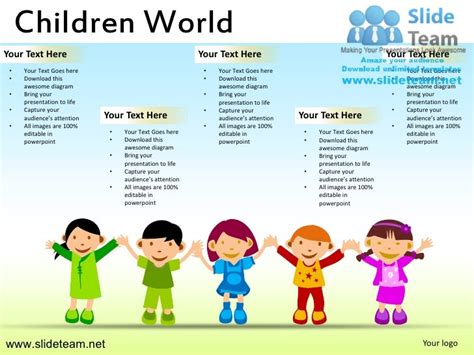 Children education school leadership world powerpoint ppt slides.