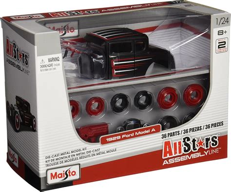 Amazon.com: Maisto 1:24 escala All Star línea de montaje 1929 Ford ...