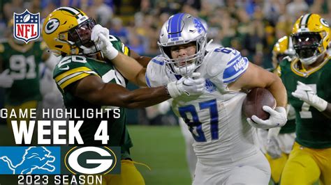 Detroit Lions vs. Green Bay Packers | 2023 Week 4 Game Highlights ...