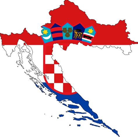 Download Croatia, Map, Flag. Royalty-Free Vector Graphic - Pixabay