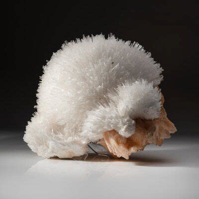 Large pristine specimen of several hemispherical cluster crystals radiating colorless scolecite ...