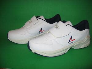 Mens Sports Athletic Running Shoes Tennis Sneakers White Sz 9 Velcro ...