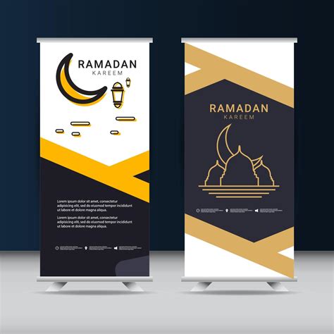 Ramadan banner design template. Golden islamic ornament 3683384 Vector Art at Vecteezy