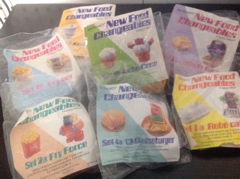 McDonald's Happy Meal Toys New Food Changeables Set of 7 | #1915722413