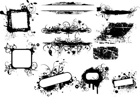 Grunge Banners Brushes, PNG, Vectors and Pictures - Free Downloads and Add-ons for Photoshop
