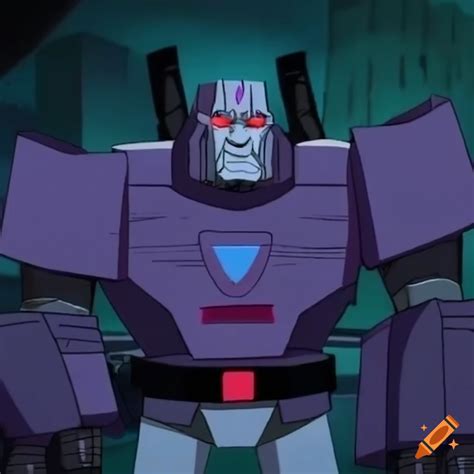 Megatron in the style of don bluth artwork