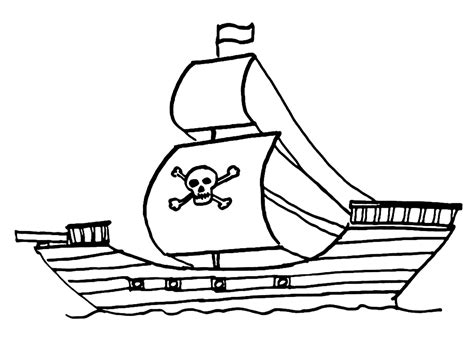 Pirate Ship Coloring Pages Free Printable Pirate Ship Coloring Pages