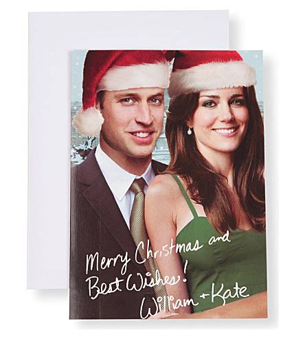 CHRISTMAS - Pack of 12 William and Kate Christmas cards | Selfridges.com