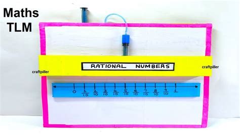 rational numbers working model - maths tlm - simple and easy - diy | craftpiller | Rational ...