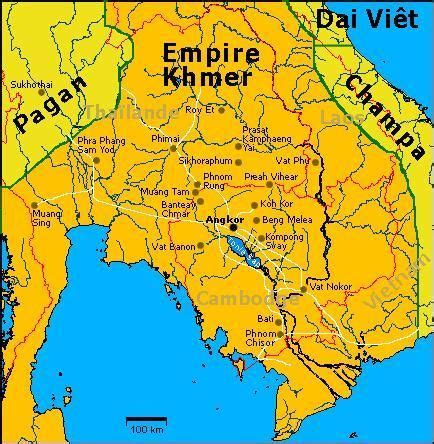 CAMBODIA Kampuchea Krom | Đế quốc, Lịch sử châu á, Bản đồ