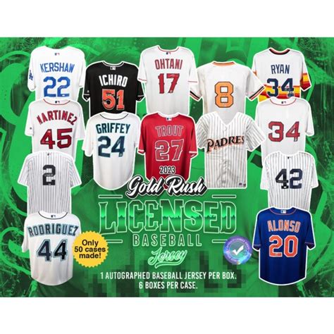 2023 Gold Rush Autographed Licensed Baseball Jersey Edition Box | Steel ...