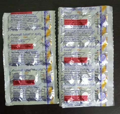 Lasix Furosemide Tablets, Prescription, Treatment: Diuretic (water Pill) at Rs 9/stripe in Nagpur