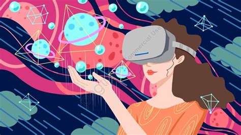 Ogy Future Vr Virtual Reality Experience Universe Girl, Technology, Future, Vr Illustration ...