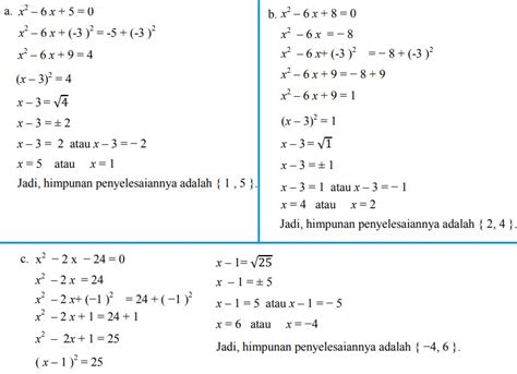 Cara Menentukan Fungsi Kuadrat dan Pembahasan Soal Latihan dari Buku Matematika SMP