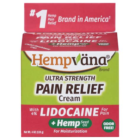 Save on Hempvana Ultra Strength Pain Relief Cream with 4% Lidocaine ...