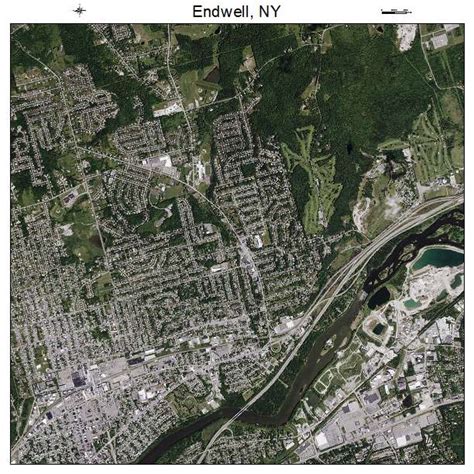 Aerial Photography Map of Endwell, NY New York