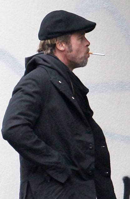 PHOTOS: Brad Pitt Takes Smoking Break in Paris